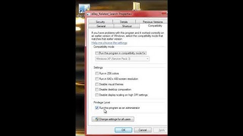 run as administrator
