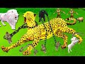 विशाल चीता का आतंक और सफ़ेद शेर जानवर बचाव | Vishaal Cheetah Aur Sher Ki Kahani | Animals Stories.