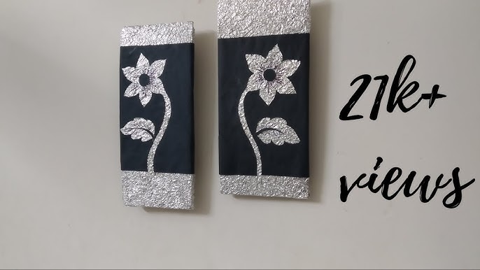 Wall Hanging craft ideas/aluminium foil craft/beautiful room decor