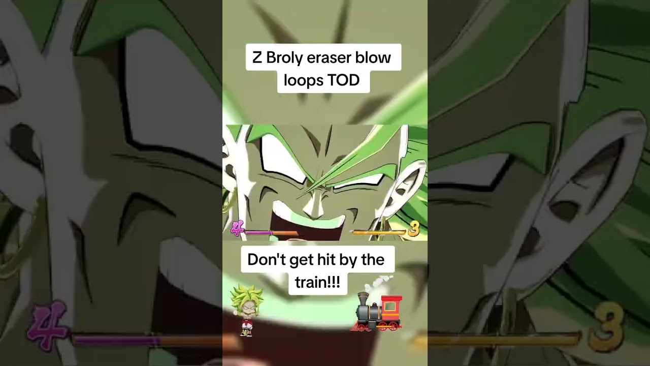 Z Broly eraser blow loops TOD 