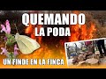 ¿¿LA CHARCA se SECA,🔥QUEMAMOS la poda de la FINCA🔥??