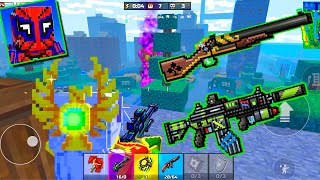 Pixel Gun 3D - Violet Weapons in Battle Royale (Debts Collector & Eliminator X2, Mammoth)