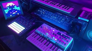 neon city synthwave 🌃 - Circuit Tracks, Microfreak, Minilogue XD