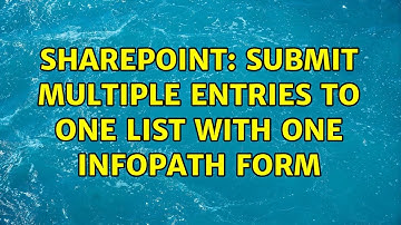 Sharepoint: submit multiple entries to one list with one infopath form
