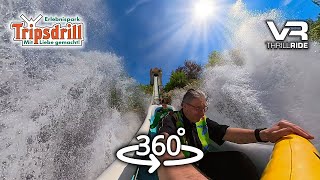 360° GET WET on BADENWANNEN-FAHRT zum JUNGBRUNNEN Tripsdrill water VR THRILL RIDE onride POV