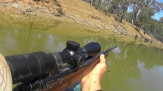 Pig hunting from my kayak with the trusty 30/06.