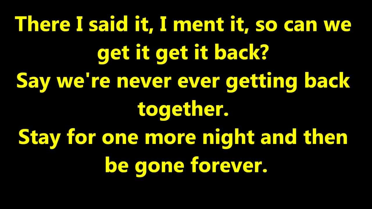 Want U Back - IM5 (Mashup) Lyrcis.