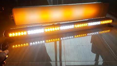 44 Four Sides 90LED 12V Warning Flash Strobe LED Light bar Yellow Amber