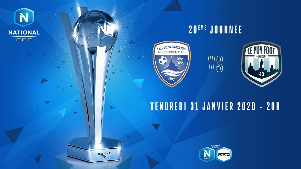 20e journée : Avranches - Le Puy Foot I National FFF 2019-2020