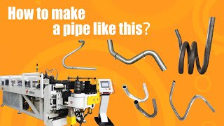 Stainless steel pipe CNC automatic pipe bending machine #automaticpipebendingmachine