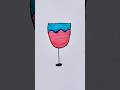 Juice glass🍷Drawing for kids #juice #glass #drawing #pipafuntv #art #kids #painting
