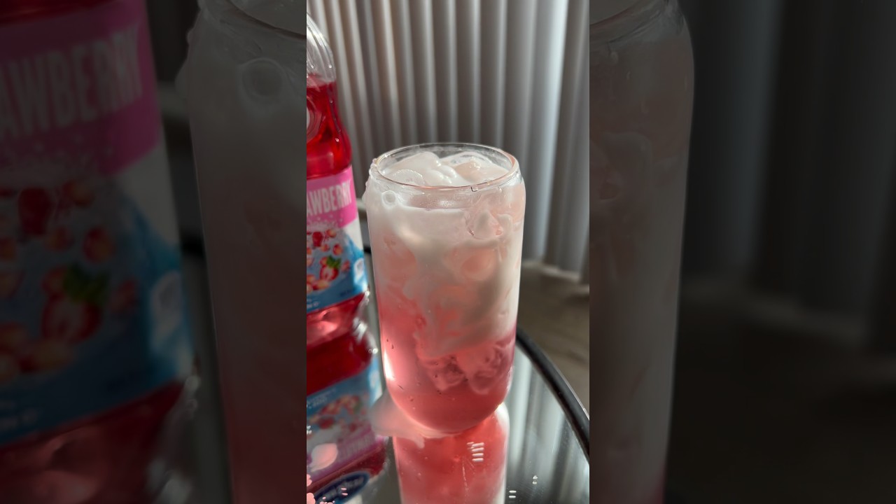 Pink drink at home💖 