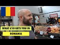 £10 FOOD SHOP IN ROMANIA 🇷🇴