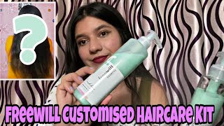 HONEST REVIEW OF FREEWILL CUSTOMISED HAIRCARE KIT |Varshika Singh