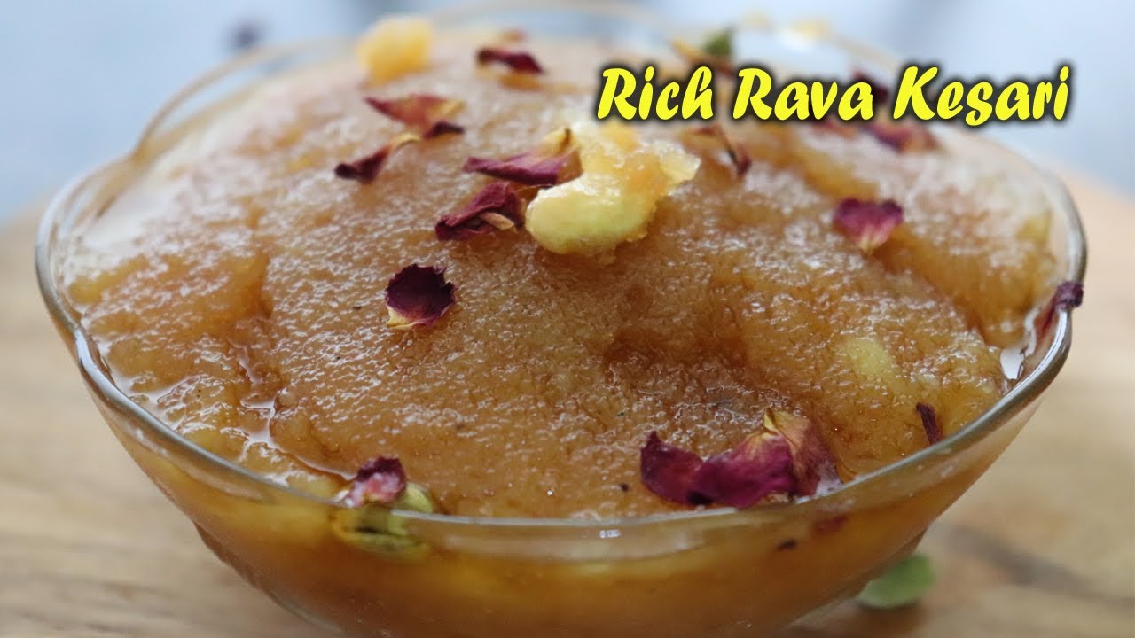 Rava Kesari Recipe in Tamil How To Make Rich Rava Kesari Tamil