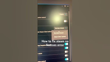 How to fix steam no licenses error