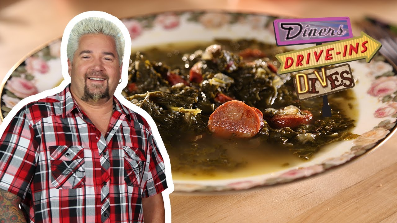 Guy Fieri Eats Portuguese Kale Soup | Diners, Drive-Ins and Dives | Food Network