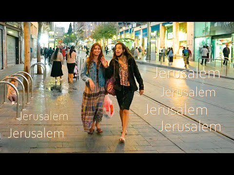 JERUSALEM. Evening Walk Through The Streets Of The Happy City