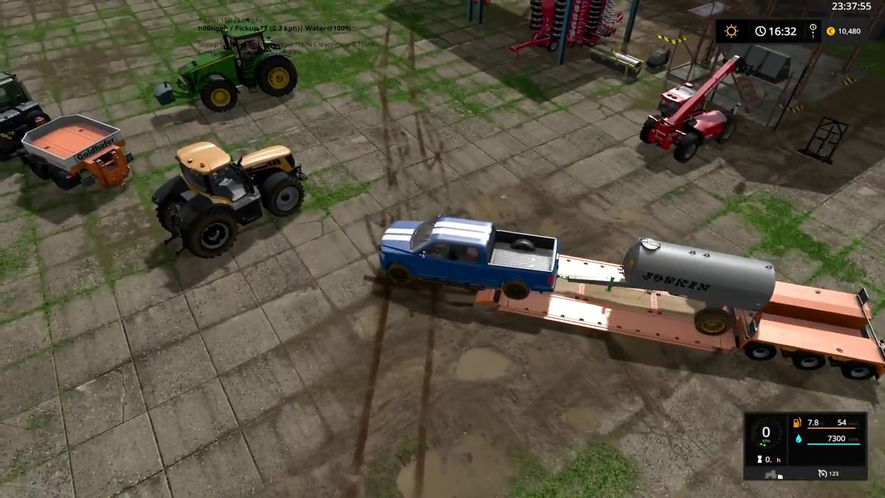 Farming Simulator 17 Timelapse 24 - Canola harvest!