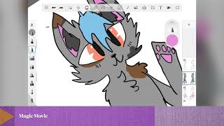 Fursona ref sheet speedpaint