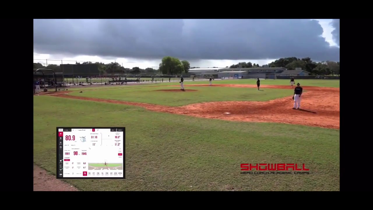 Jacob Ward 2021 RHP, Showball Academic Camp in St. Petersburg YouTube