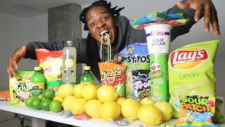 i Only Ate SOUR FOODS For 24 HOURS!!! (Impossible Challenge)