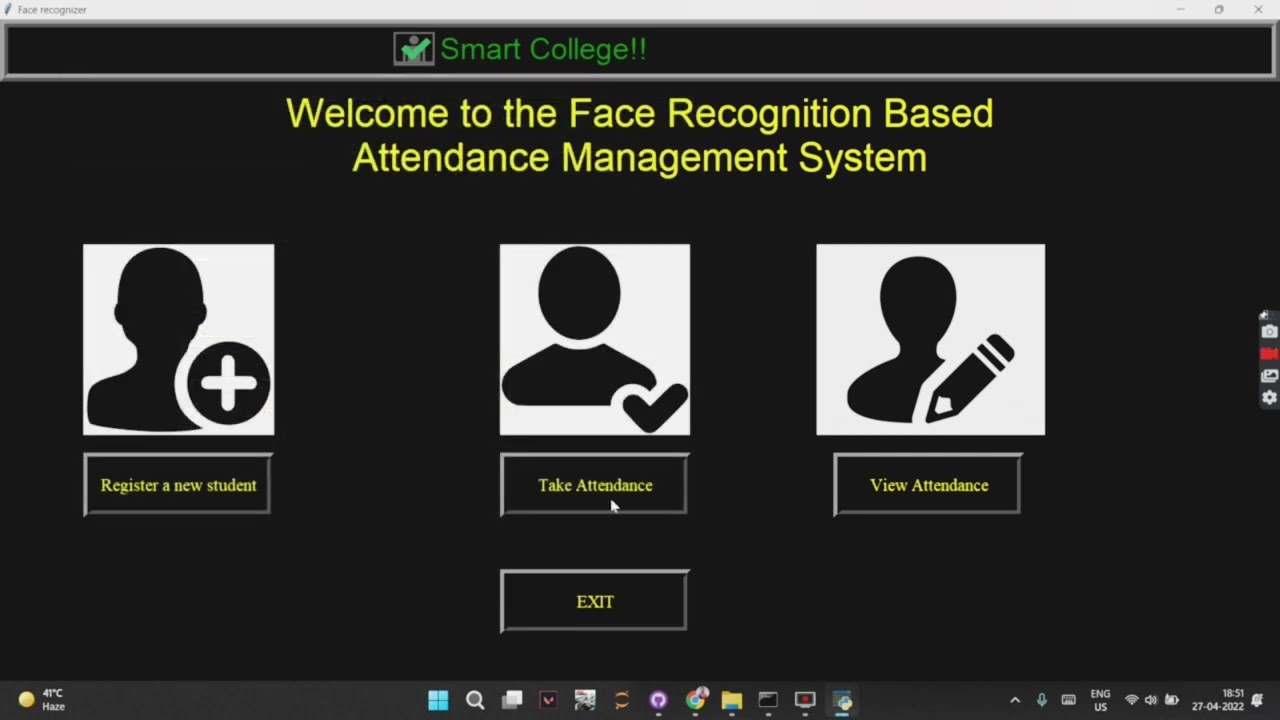 Attendance Management System using Face Recognition