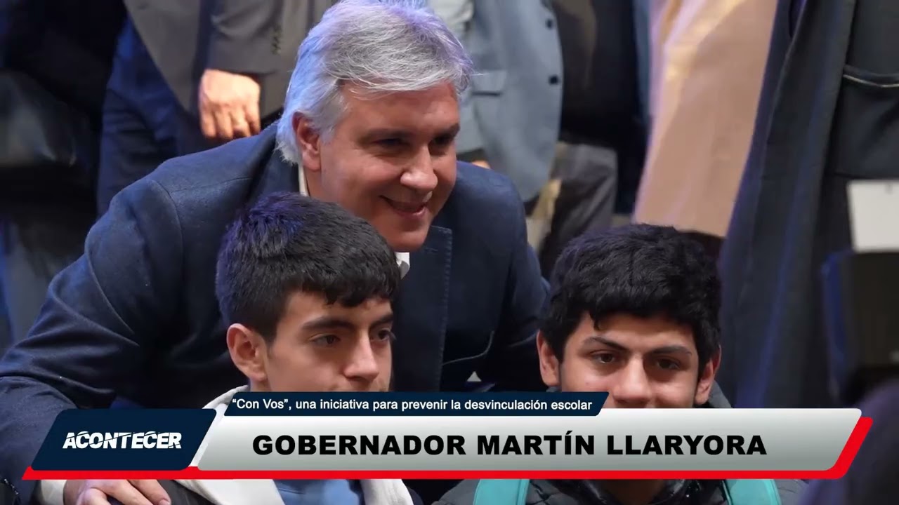Córodba: El gobernador Llaryora presentó "Con vos", un plan para fortalecer la vinculación escolar