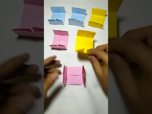 Amazing paper cube with paper | Paper Cube - Easy Origami#shorts class=
