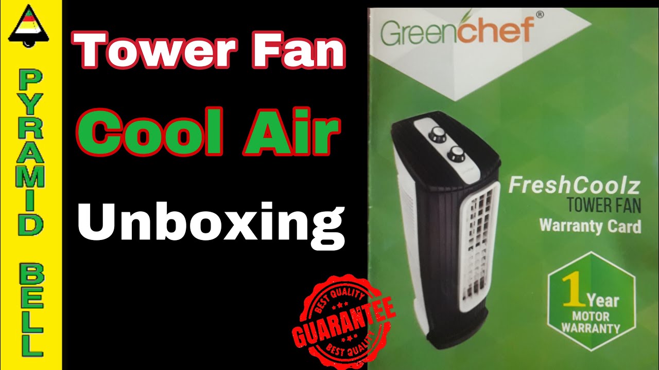 Green Chef Tower fan Unboxing - YouTube