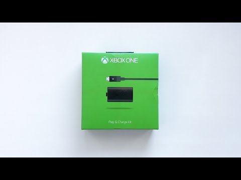 Распаковка зарядного устройства для Xbox One( Play and Charge Kit)