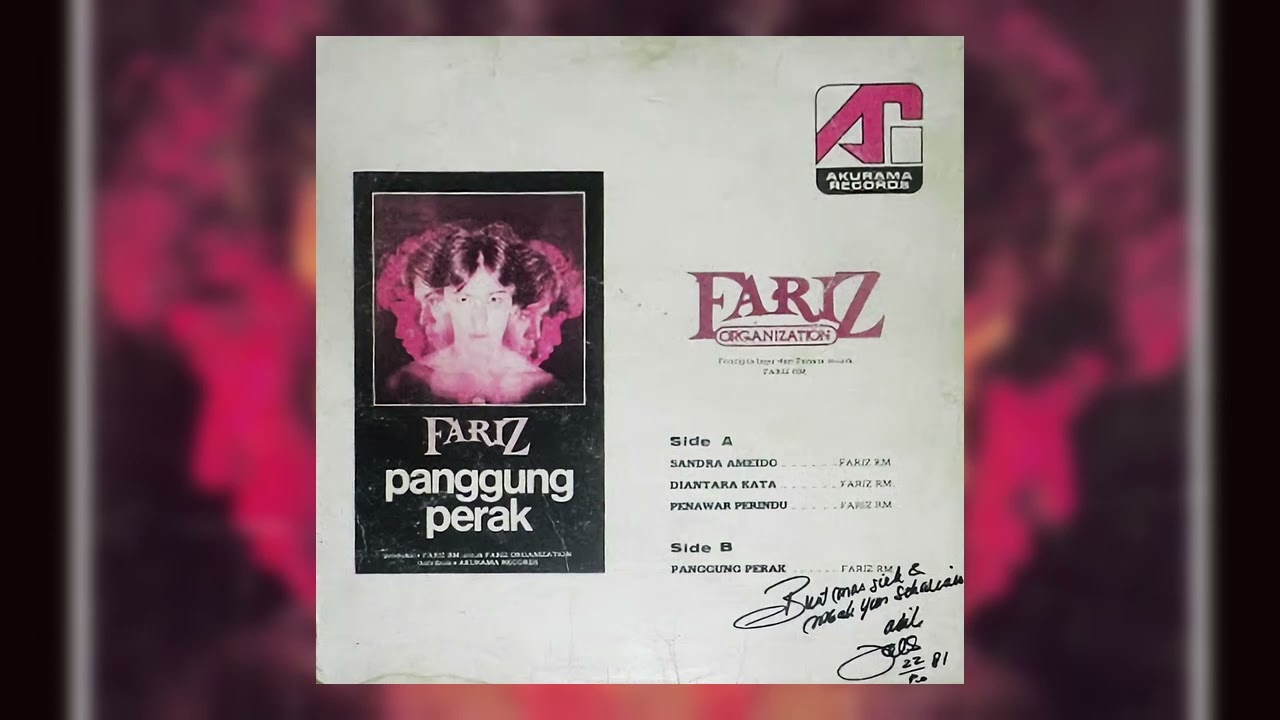 Fariz RM - Panggung Perak インドネシア LP Fariz RM - Panggung Perak (1981) | Vinyl Version (HQ) - YouTube