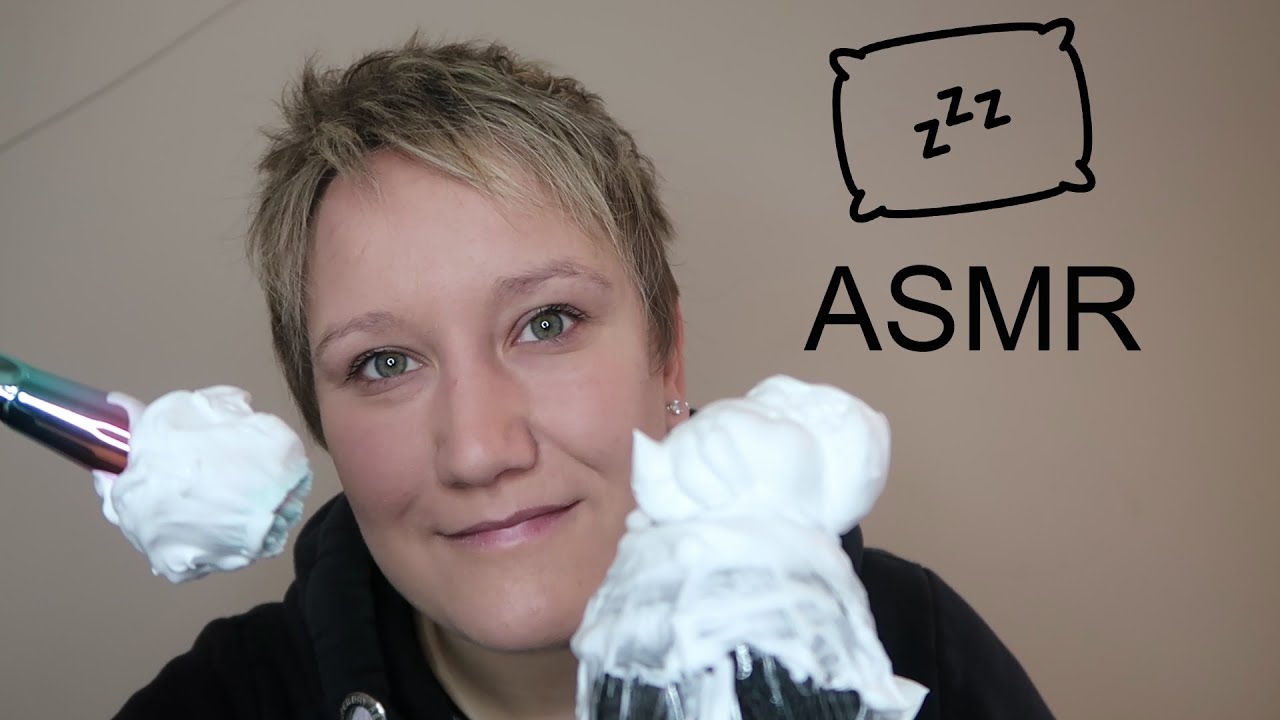 ASMR ~ Mic brushing with Shaving Foam ~ No Talking ~ For Relaxation and ...