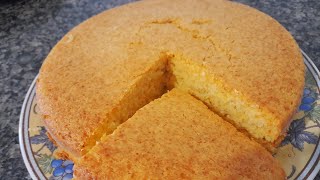 Bolo de farinha de cuzuz é delicioso