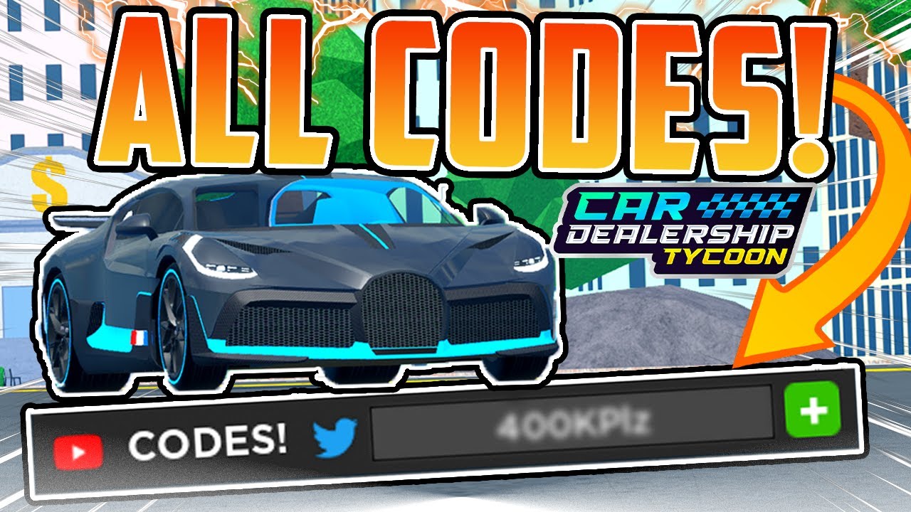 ALL NEW WORKING CODES IN CAR DEALERSHIP TYCOON!! (FREE $400,000+), Car  Dealership Tycoon