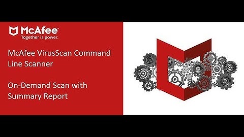 McAfee VirusScan Command Line Scanner Demo - Scan Summary