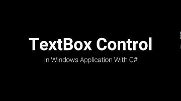 TextBox Control in C# Window Application with C#