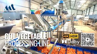 Automatic Cut Vegetable & Fruit Processing Line | Fresh Cut Vegetable Processing Line, #salad #leafy