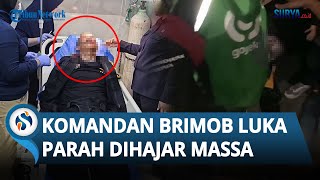 POTRET Komandan Brimob TEPAR & LUKA PARAH setelah Diamuk Massa seusai Tragedi Ojol Terlindas