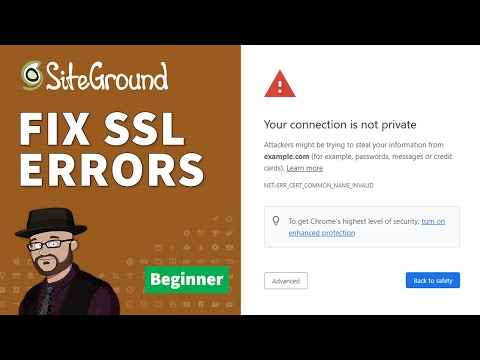 How to fix SSL Errors on SiteGround