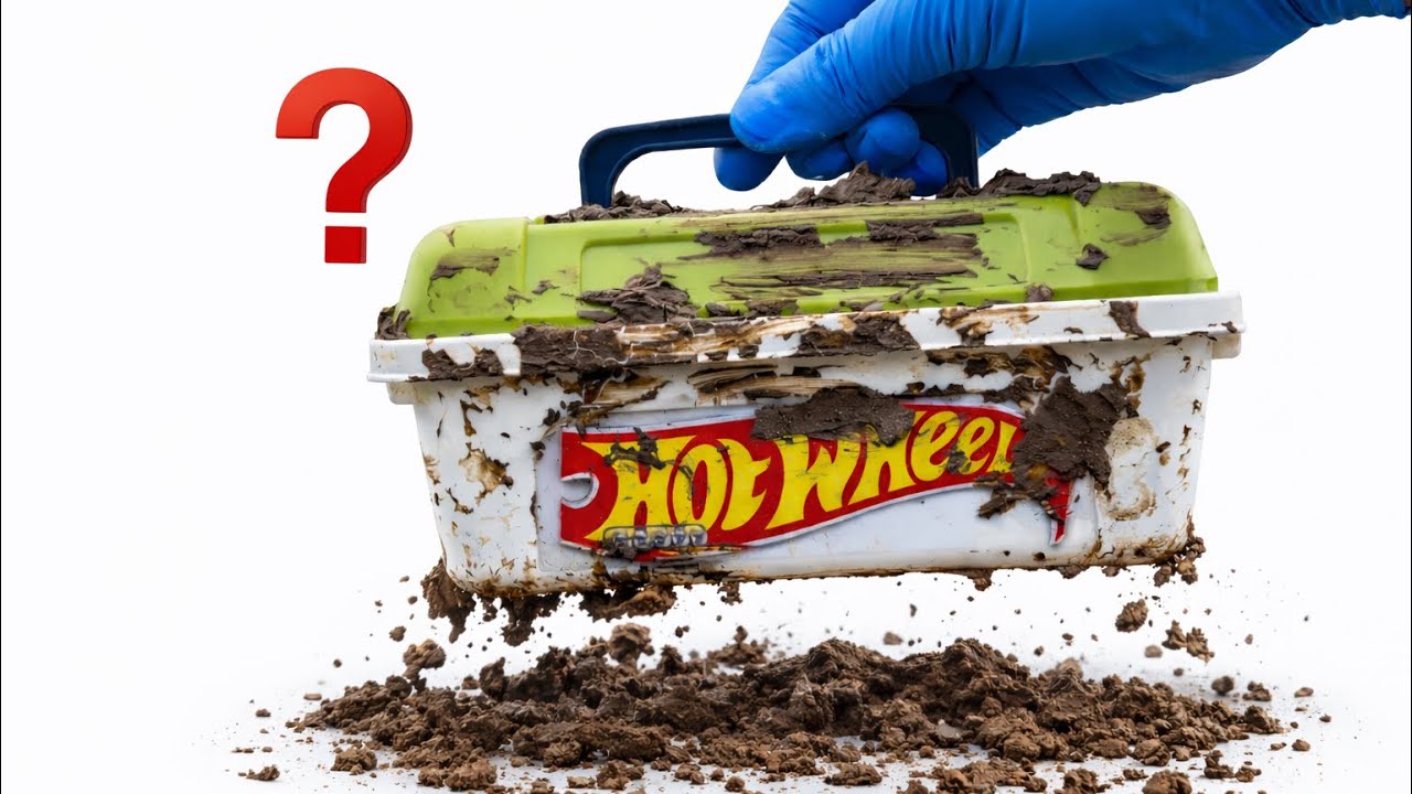 I Cleaned a Muddy Hot Wheels Hidden Inside a Box | Relaxing ASMR Cleaning 