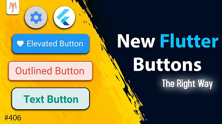 Flutter Tutorial - How To Create New Flutter Buttons | The Right Way [2021] In 5 Minutes