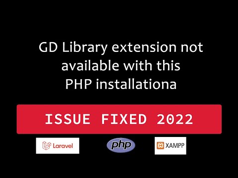 GD Library extension not available with this PHP installation | FIXED 2022 -Larvel and XAMPP