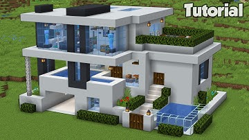 Minecraft: How to Build a Modern House Tutorial (Easy) #37