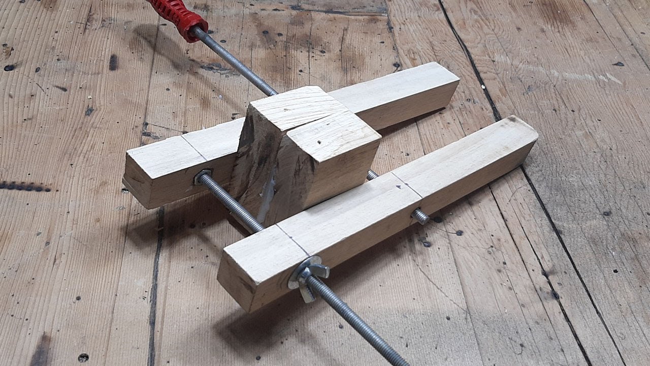 Woodworking Making Hand Screw Clamp || DIY Hand Screw Clamp
