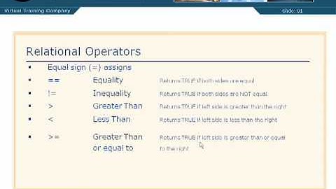 04 01  Relational & Logical Operators