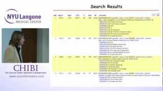 NYU CHIBI Dr Fenyo Proteomic Informatics: Identification and Quantitation of Proteins 2012 10 12