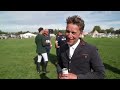 Simon Grieve having a blast with Autograf on the last day at Burghley
