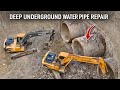 Massive Water Pipes Repair Deep Underground | Heavy Machines