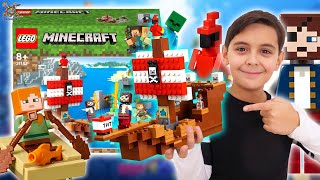 LEGO Майнкрафт Пиратский корабль Обзор